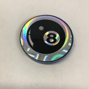 Holographic 8 Ball Pool Ball Slammer Pogs Prismatic Sticker Design‎